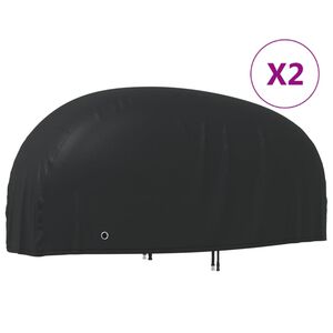 vidaXL Kryty na motocykel 2 ks 220x95x110 cm 210D oxfordsk&aacute; l&aacute;tka