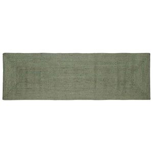 vidaXL Kusov&eacute; koberce Obdĺžnikov&yacute; Olivovo zelen&aacute; 80 x 300 cm Juta