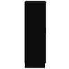 vidaXL Botník čierny 55x35x108 cm kompozitné drevo