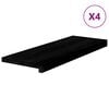 vidaXL Schodiskov&eacute; stupne 4 ks hnedočiern&aacute; 70x25x2 cm dubov&yacute; mas&iacute;v
