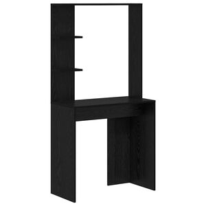 vidaXL St&ocirc;l Čierny dub Kompozitn&eacute; drevo 78,5 x 37 x 154,5 cm