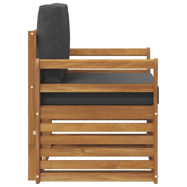 vidaXL Z&aacute;hradn&aacute; s&uacute;prava gaučov Mas&iacute;vne ak&aacute;ciov&eacute; drevo a polyester