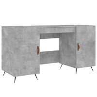 vidaXL Stôl betónovo sivý 140x50x75 cm kompozitné drevo