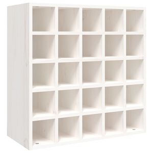 vidaXL Vinot&eacute;ka biela 56x25x56 cm mas&iacute;vne borovicov&eacute; drevo