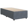 vidaXL Posteľn&yacute; r&aacute;m boxspring s matracom tmavosiv&yacute; 80x200 cm zamat