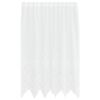 vidaXL Čipkov&aacute; z&aacute;clona Biela 140 x 150 cm Polyester