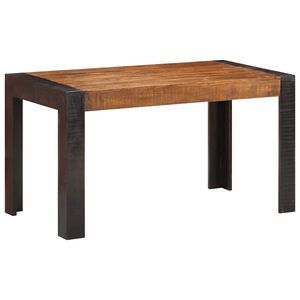 vidaXL Jed&aacute;lensk&yacute; st&ocirc;l 140x70x76, surov&yacute; mangov&yacute; mas&iacute;v