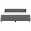 vidaXL Posteľ boxspring s matracom Tmavo šedá 180 x 200 cm látka