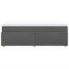 vidaXL Boxspring posteľ s matracom tmavosivá 90x190 cm látka