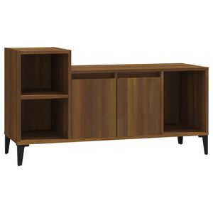 vidaXL TV skrinka hned&yacute; dub 100x35x55 cm spracovan&eacute; drevo