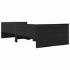 vidaXL R&aacute;m postele Čierny dub 90 x 200 cm Mas&iacute;vne borovicov&eacute; drevo
