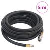 vidaXL Hybridn&aacute; vzduchov&aacute; hadica, čierna 0,6" 5 m, guma a PVC