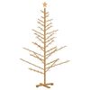 vidaXL Dreven&yacute; vianočn&yacute; stromček Hned&aacute; 180 cm Mas&iacute;vne borovicov&eacute; drevo