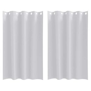 vidaXL Z&aacute;clony na zatemnenie s kr&uacute;žkami 2 pcs Bled&aacute; &scaron;ed&aacute; 175 x 140 cm