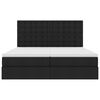 vidaXL &Uacute;ložn&aacute; posteľ s matracmi Čierna 180 x 200 cm Umel&aacute; koža