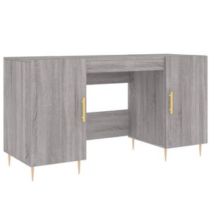 vidaXL St&ocirc;l siv&yacute; dub sonoma 140x50x75 cm kompozitn&eacute; drevo