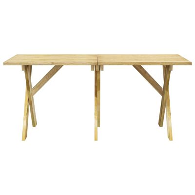 vidaXL Záhradný stôl 160x73x70 cm impregnovaná borovica