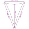 vidaXL Tieniaca plachta 160 g/m&sup2; antracitov&aacute; 5x7x7 m HDPE
