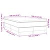 vidaXL Boxspring posteľ s matracom modr&aacute; 120x190 cm l&aacute;tka