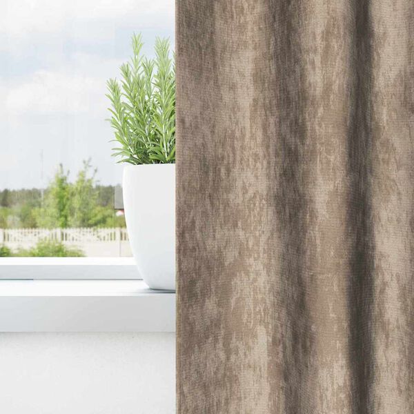 vidaXL Sametové závesy 2 pcs šampanského 140 x 140 cm Zamat