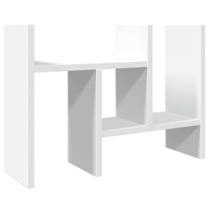vidaXL Organiz&eacute;r na st&ocirc;l, biely 34,5x15,5x35,5 cm, kompozitn&eacute; drevo