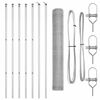 vidaXL Hexagon&aacute;lny plotov&yacute; z&aacute;klad 10 x 1 m Pozinkovan&aacute; oceľ Strieborn&aacute;