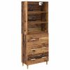 vidaXL Highboard Star&eacute; drevo 69,5 x 32,5 x 180 cm Kompozitn&eacute; drevo