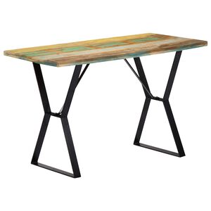 vidaXL Jed&aacute;lensk&yacute; st&ocirc;l 120x60x76 cm, recyklovan&yacute; mas&iacute;v