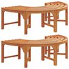 vidaXL Stromov&aacute; lavička 2 pcs Pr&iacute;rodn&aacute; 160 x 80 x 45cm