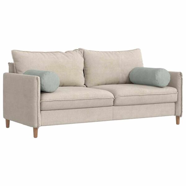 vidaXL Podložkov&eacute; vank&uacute;&scaron;e 2 pcs Svetlosiv&aacute; &Oslash; 25 x 70 cm