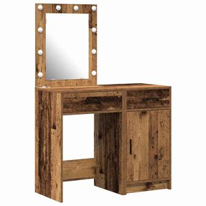 vidaXL Toaletn&yacute; stol&iacute;k 2 pcs Hned&aacute; 50 x 41 x 135 cm Kompozitn&eacute; drevo