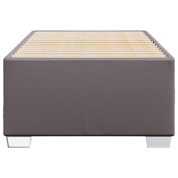 vidaXL Posteľný rám sivý 80x200 cm umelá koža