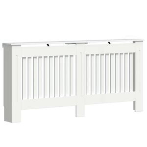 vidaXL Kryt radi&aacute;tora Vysok&yacute; lesk bielej 172 x 19 x 81,5 cm