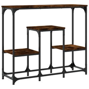 vidaXL Konzolov&yacute; stol&iacute;k dymov&yacute; dub 89,5x28x76 cm kompozitn&eacute; drevo