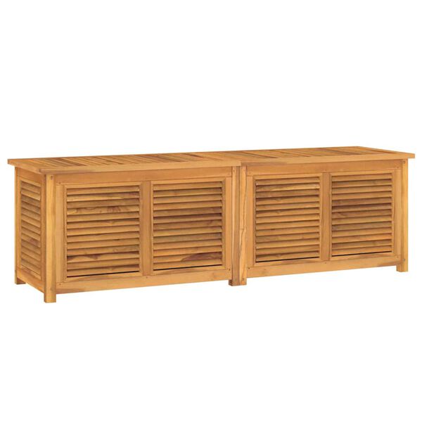 vidaXL Záhradný úložný box s vreckom 175x50x55 cm masívny teak