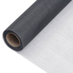 vidaXL Sieť proti hmyzu sklen&eacute; vl&aacute;kno 100x1000 cm siv&aacute;