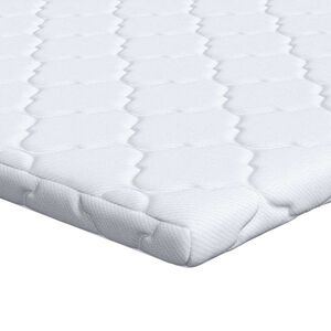 vidaXL Kokosov&yacute; topper Biela 70 x 200 cm žak&aacute;rov&aacute; tkanina
