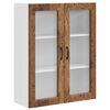 vidaXL N&aacute;stenn&yacute; sklenen&yacute; kabinet PORTO Star&eacute; drevo 80 x 31 x 100 cm