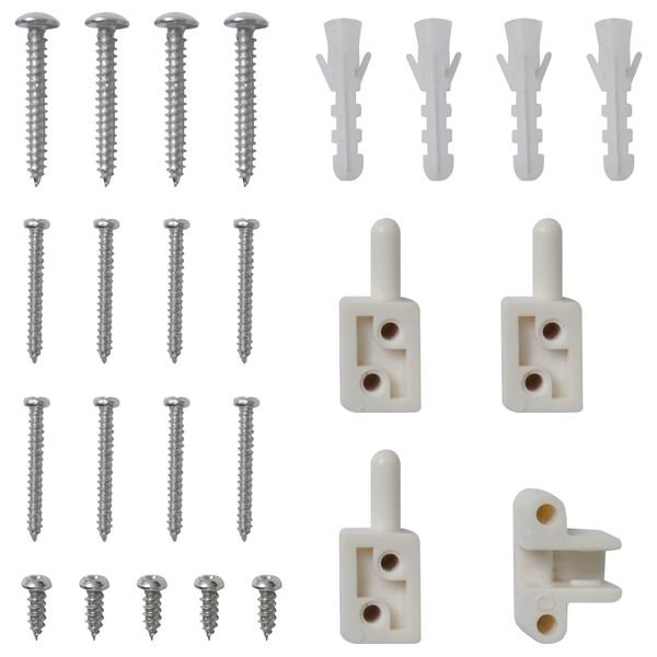 vidaXL Hinged Hmyzov&aacute; sieť Biela a čierna 100 x 215 cm