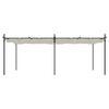 vidaXL Pergola so zaťahovacou strechou kr&eacute;mov&aacute; 589x292x230 cm
