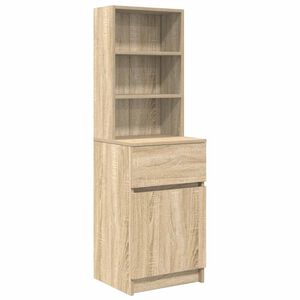 vidaXL Nočn&yacute; stol&iacute;k dub sonoma 39x35x125 cm spracovan&eacute; drevo