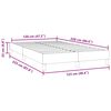 vidaXL Posteľný rám boxspring bez matracom tmavosivý 120x220 cm zamat