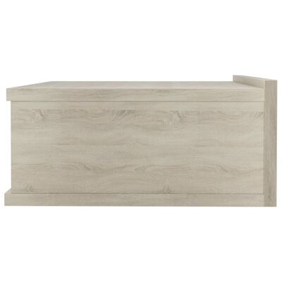 vidaXL Nástenný nočný stolík dub somoma 40x30x15 cm spracované drevo