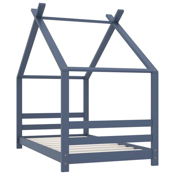 vidaXL Rám detskej postele biely 80x160 cm borovicový masív