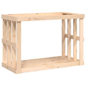 vidaXL Vonkaj&scaron;&iacute; držiak na polen&aacute; 108x52x74 cm mas&iacute;vna borovica