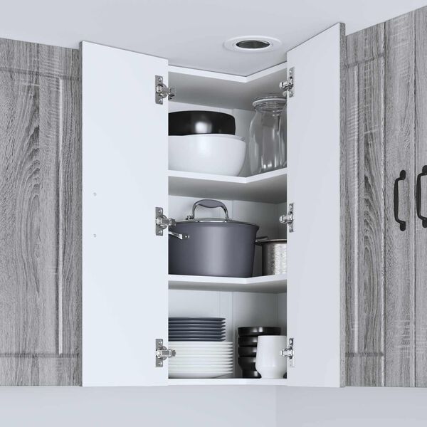 vidaXL Doska um&yacute;vačky Lucca Siv&aacute; sonoma 57 x 57 x 80 cm