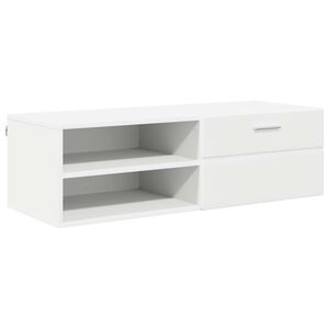 vidaXL Dreven&aacute; skrinka 100,5 x 39 x 30 cm Biela Kompozitn&eacute; drevo