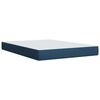 vidaXL Boxspring posteľ s matracom modr&yacute; 140x190 cm l&aacute;tka