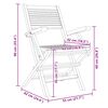 vidaXL Skladacie záhradné stoličky 4 ks 55x62x90 cm tíkový masív