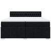 vidaXL Boxspring posteľ s matracom čierna 200x200 cm l&aacute;tka